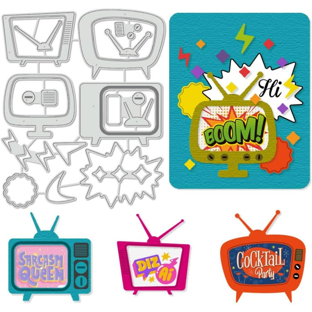 Retro TV Cutting Dies Stencils - đánh giá và giá Tap Die Set