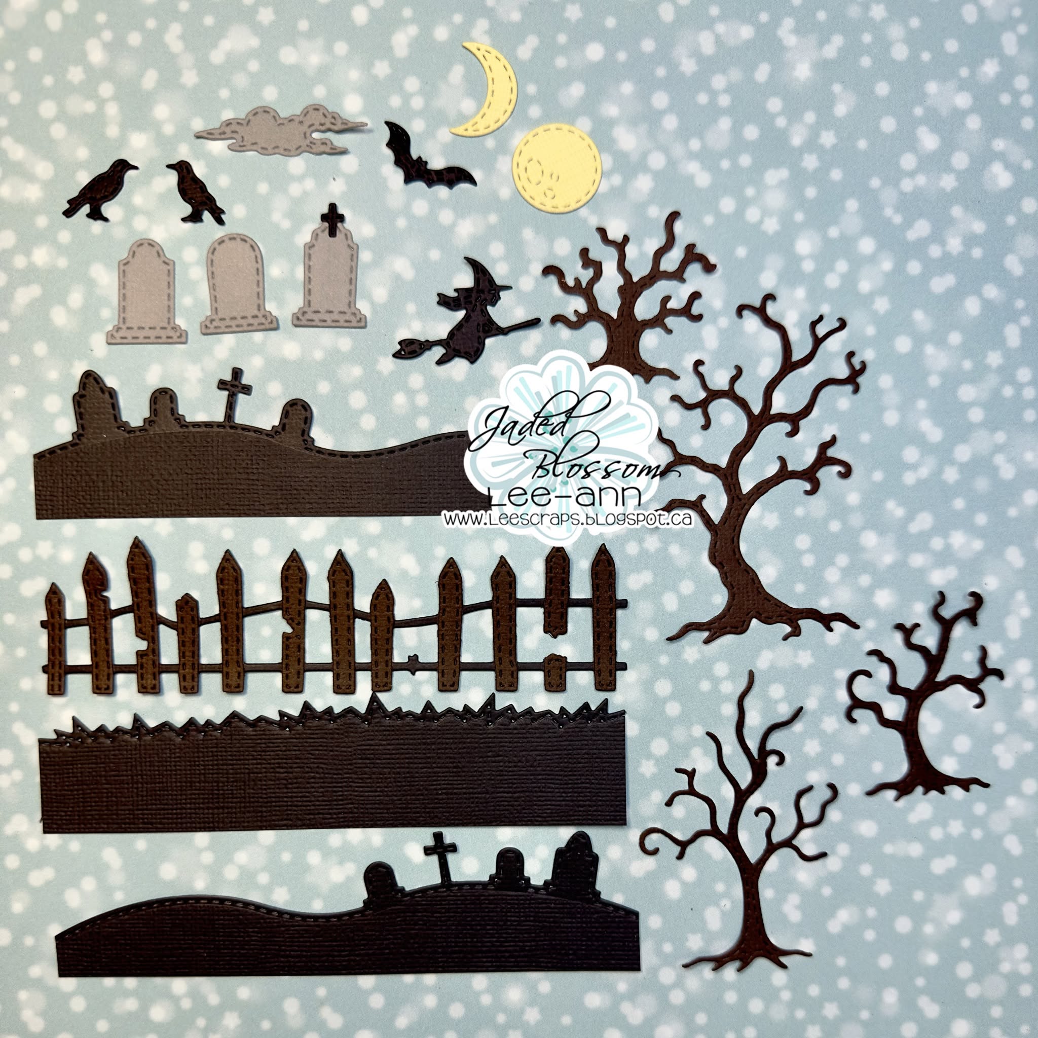 Spooky Scenic Dies Happy Hallo - đánh giá và giá Tap Die Set