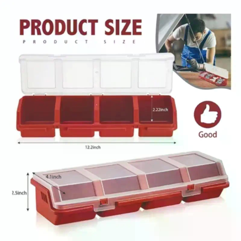Screw Organizer Box Plastic 4  - đánh giá và giá Workshop Tools Organizer