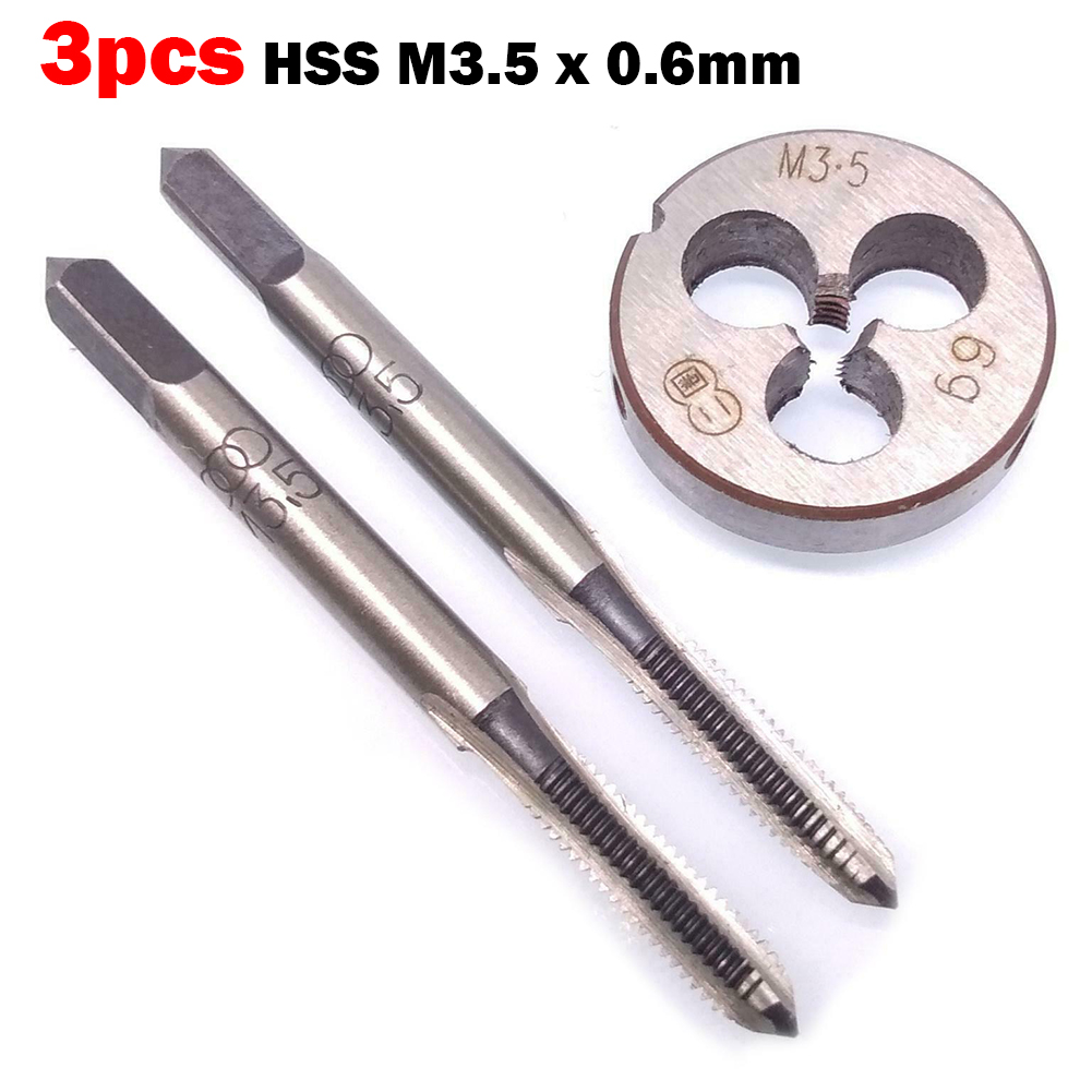 3pcs/set HSS For M3.5 X 0.6mm  - đánh giá và giá Tap Die Set