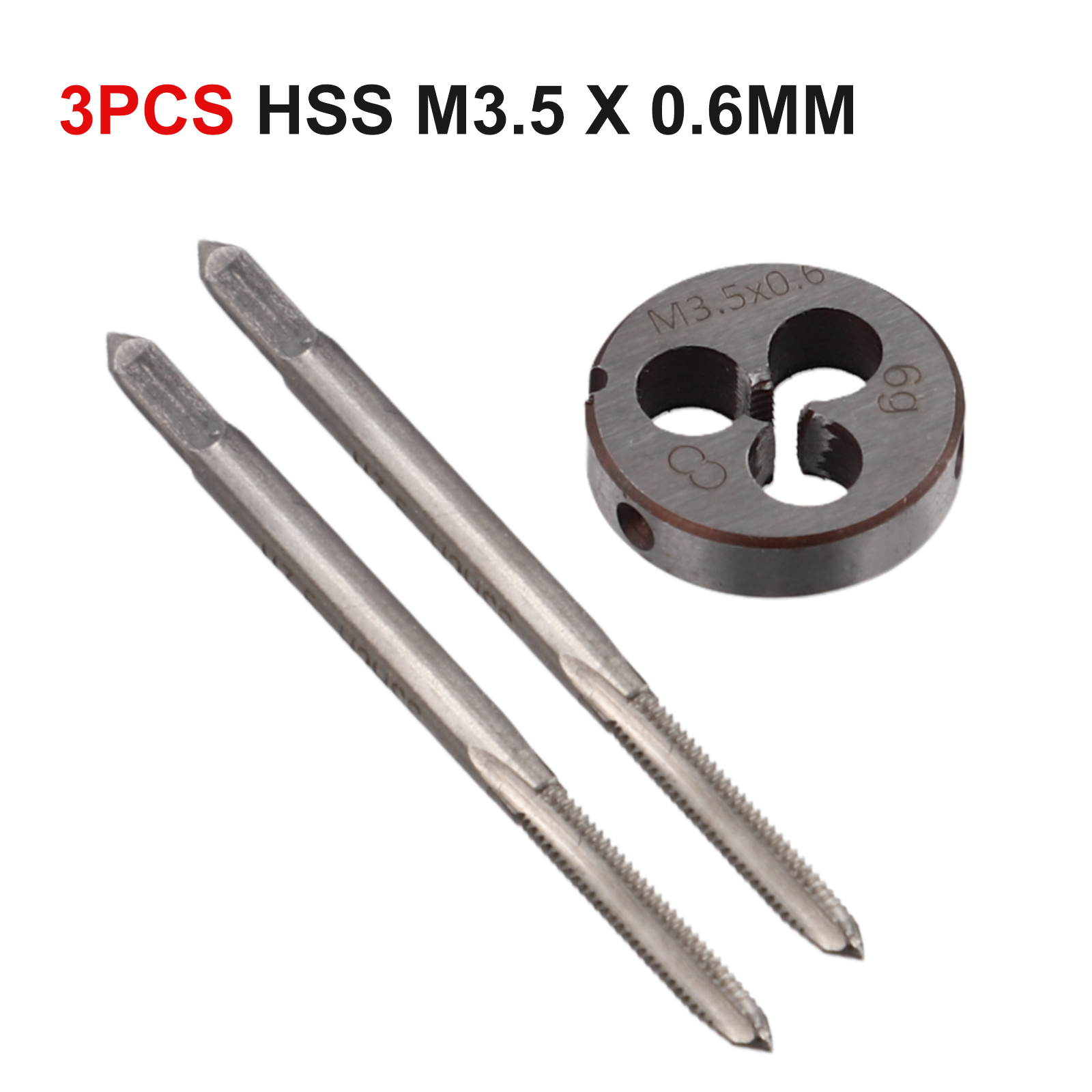 3pcs/set HSS For M3.5 X 0.6mm  - đánh giá và giá Tap Die Set